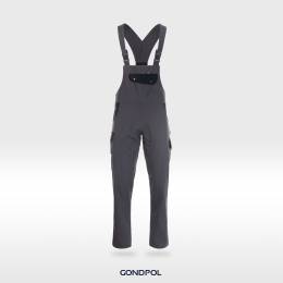 Spodnie ogrodniczki Orion Premium szare - PRODUKT GONDPOL
